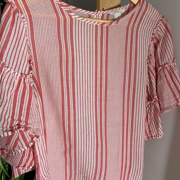 Blouse with ruffle sleeves - Picture 3 of 7